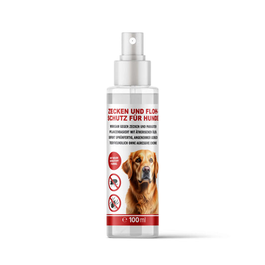 Smellstop Zecken & Flohschutz Spray für Hunde 100ml | Pflanzenbasiert mit Neemöl & Citronella