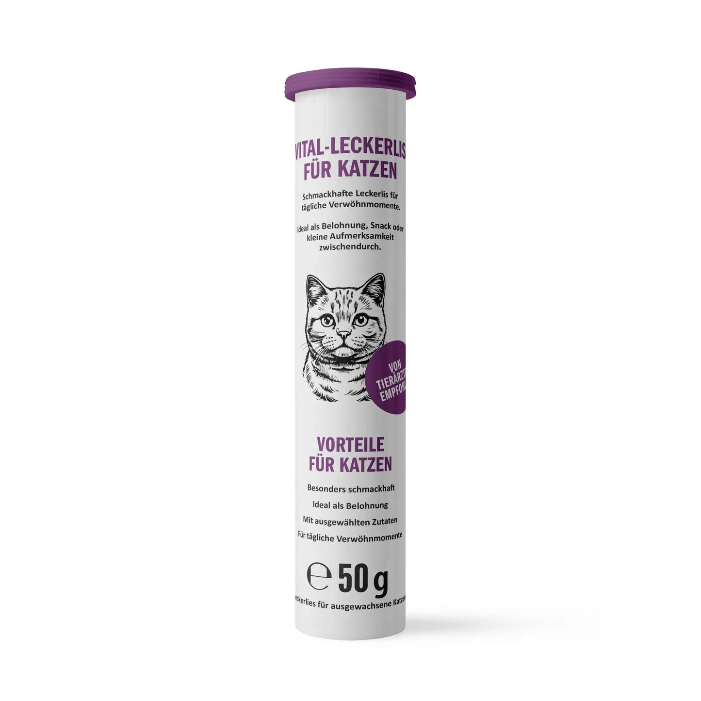 Premium Vital-Leckerlis für Katzen (50g) – Von Tierärzten empfohlen
